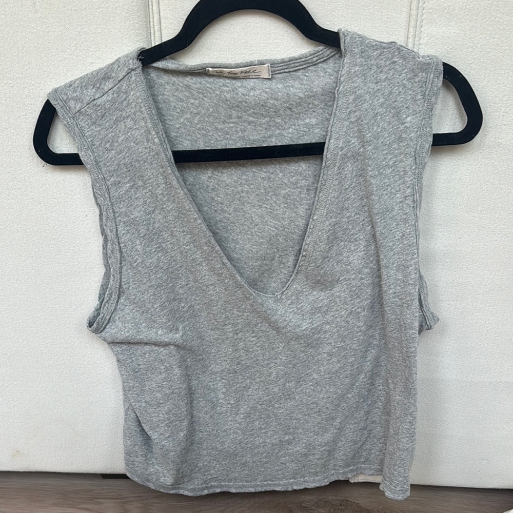 We The Free Gray Muscle Tee